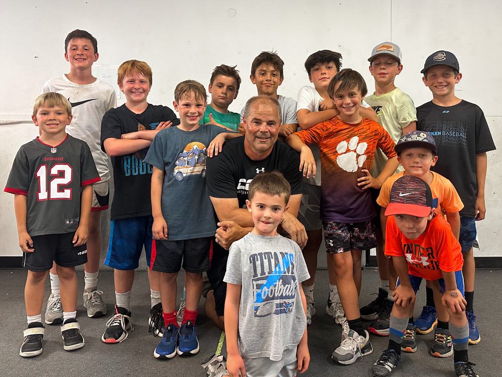Coach Mike with a group of FAST After School kids